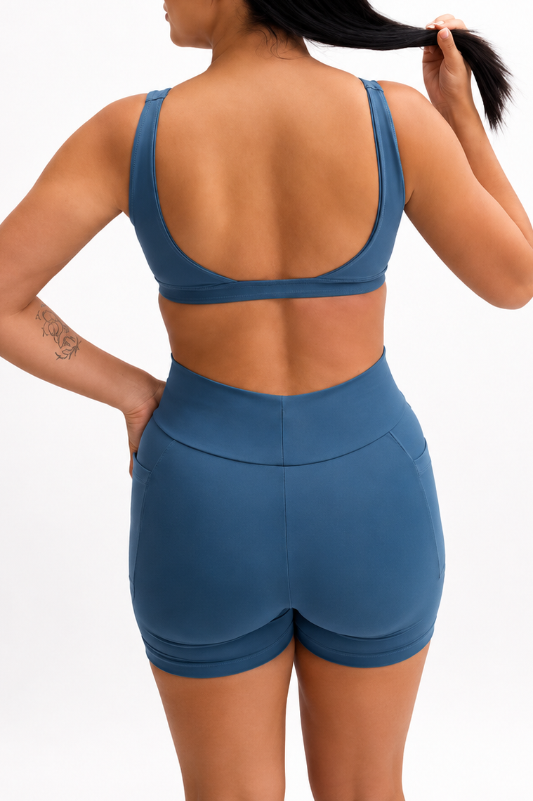 Shorts ALMA Azul Petróleo