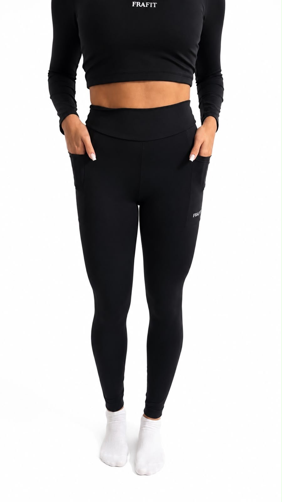 Legging ALMA - Bolsos Laterais preta