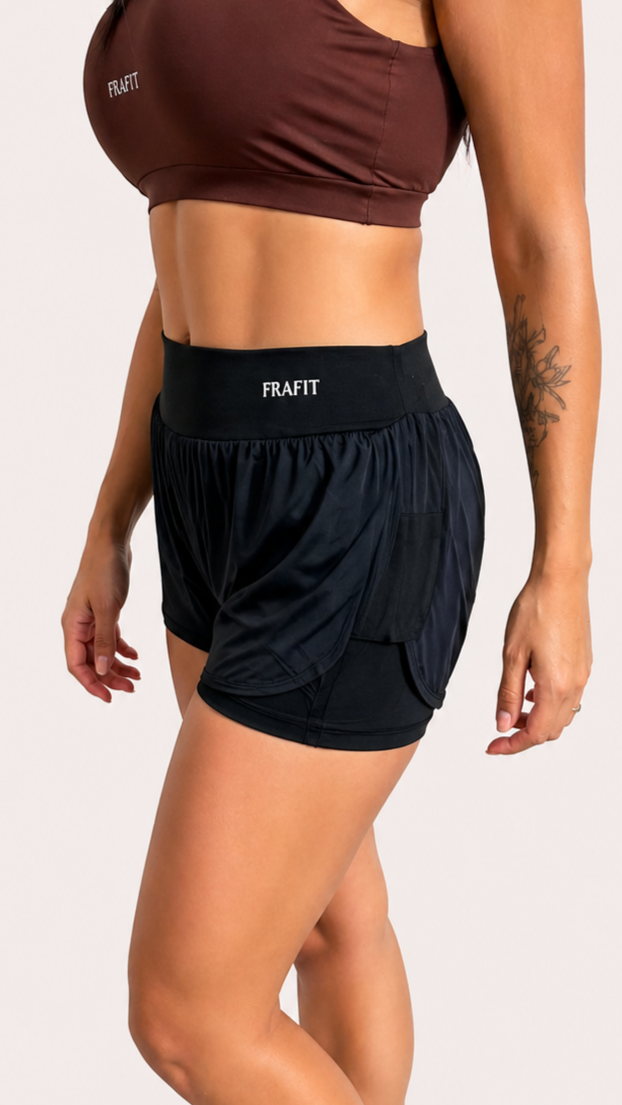 Shorts RUN Preto