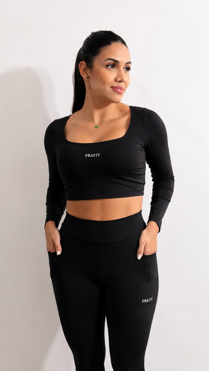 Legging ALMA - Bolsos Laterais preta